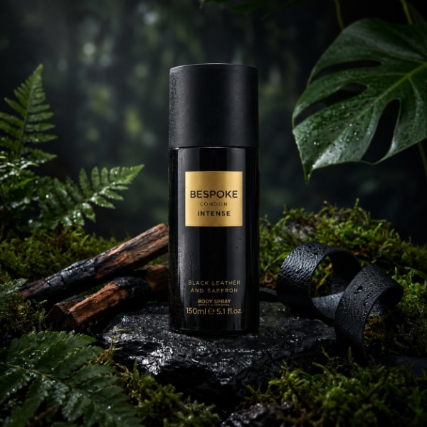 Bespoke Black Leather And Saffron Body Spray 150Ml - Intense