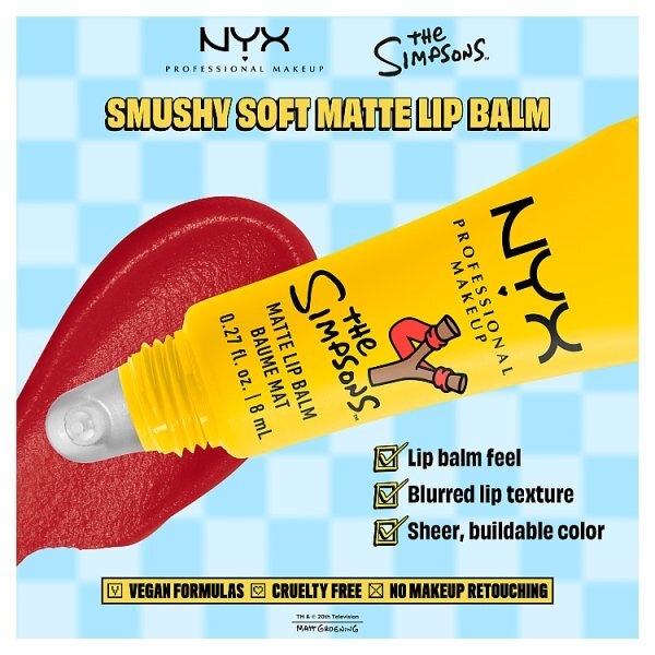 NYX Professional Makeup X The Simpsons Smushy Lip Balm Rebel Red