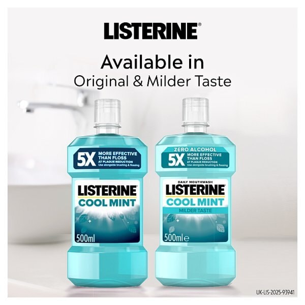 Listerine Cool Mint Anti-Bacterial Mouthwash 500ml