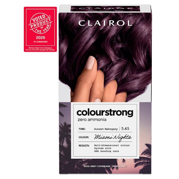 Clairol Colour Strong Permanent Hair Dye 5.65 Sunset Mahogny