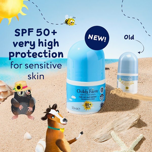 Childs Farm Spf50+ Roll On Fragrance-Free 50Ml