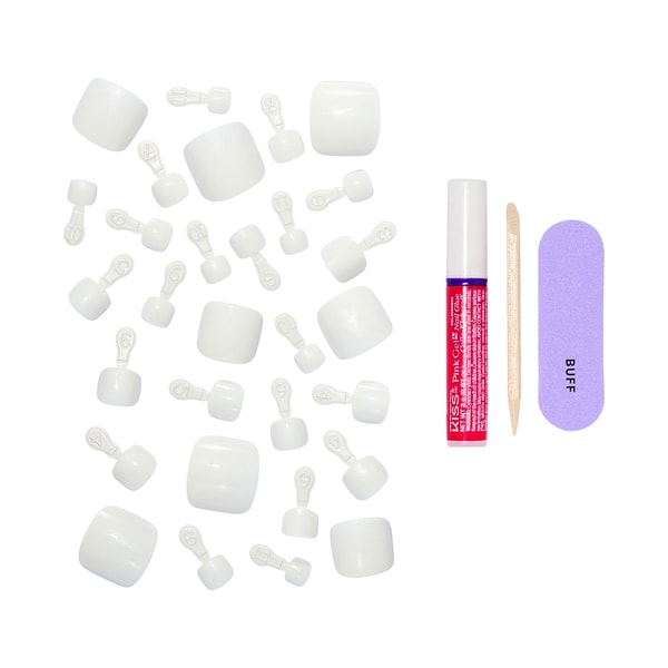 Kiss Impress Toenails - Blanc Chic