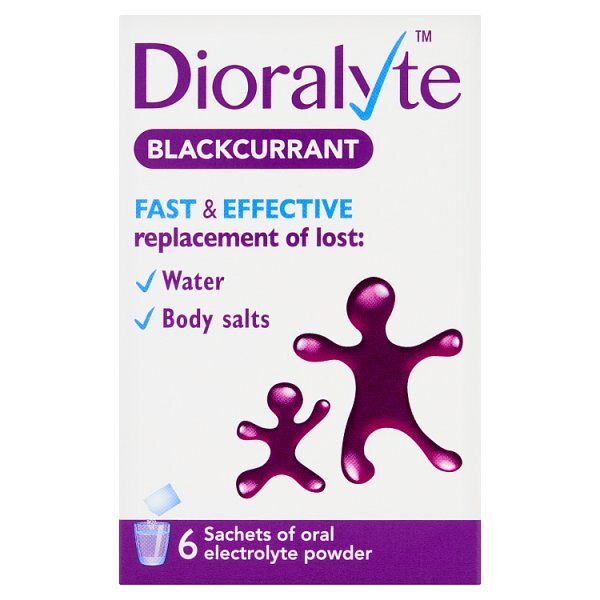 Dioralyte Diarrhoea Relief Rehydration Sachet Blackcurrant 6