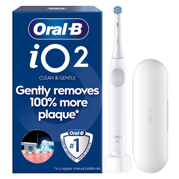 Oral-B iO2 Simple White Electric Toothbrush + Travel Case