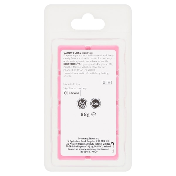 Superdrug Home Wax Melt Candyfloss