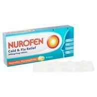 Nurofen Cold and Flu Pain Relief Ibuprofen 200mg Tablets 16s