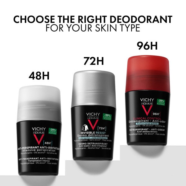 Vichy Homme Extreme Anti-Perspirant Roll-On 72Hr 50Ml