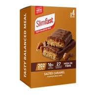 Slimfast Meal Replacement Bar Salted Caramel 4X60g