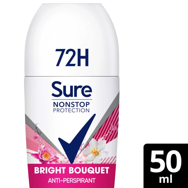 Sure Antiperspirant Deo Roll On Nonstop Pure Fresh 50ml