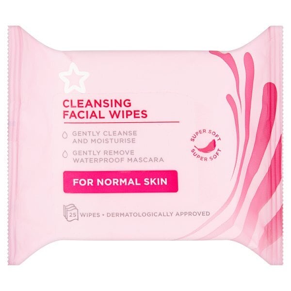 Superdrug Essential Face Cleansing Wipes- Normal Skin
