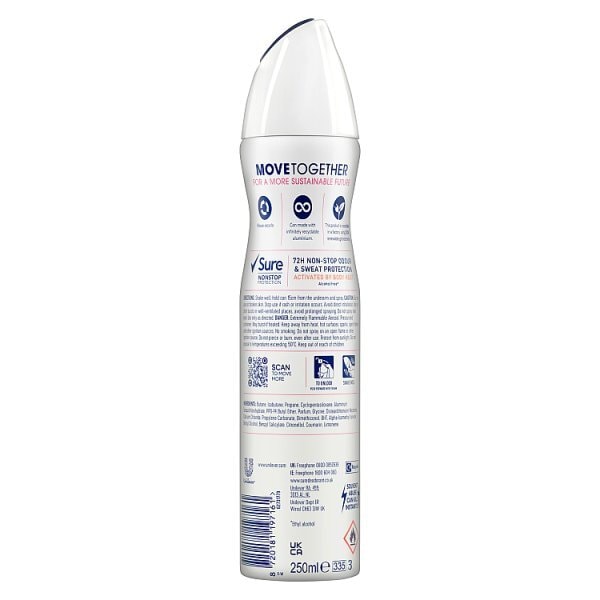 Sure Antiperspirant Deo Aerosol Nonstop Bright Bouquet 250ml