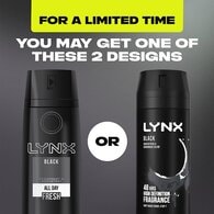 Lynx 48 Hour Aerosol Bodyspray Deodorant Black 150ml