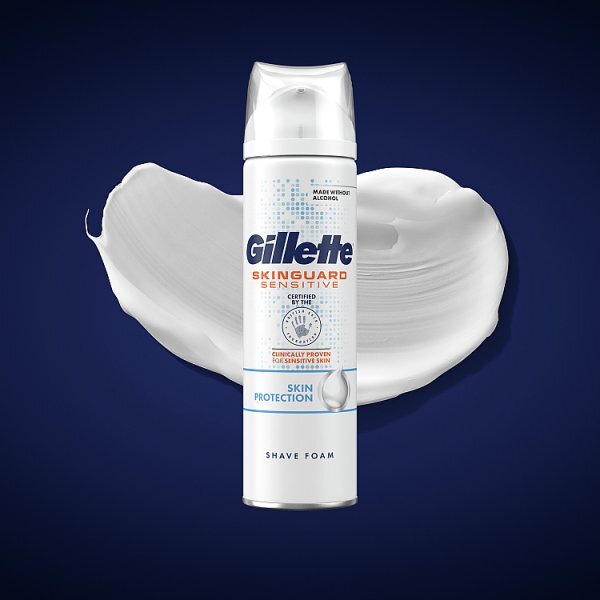 Gillette Hydra Skinguard Shaving Foam Prep 250ml