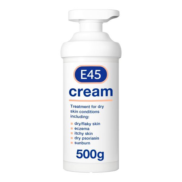 E45 Moisturising Cream for Dry Skin with Pump 500g
