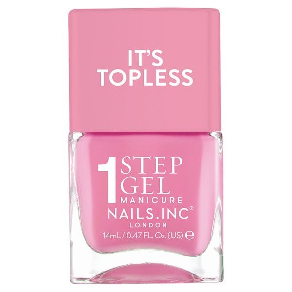 Nails.INC Its Topless Miley Candy Pink Polish 14ml