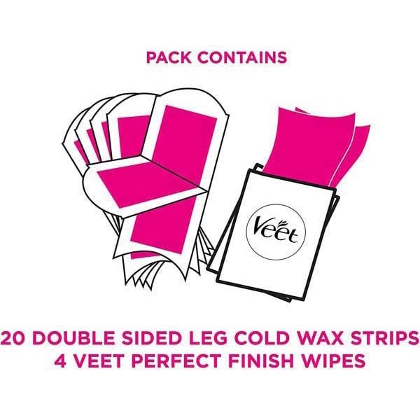 Veet Sensitive Easy Grip Body & Legs Wax Strips x20