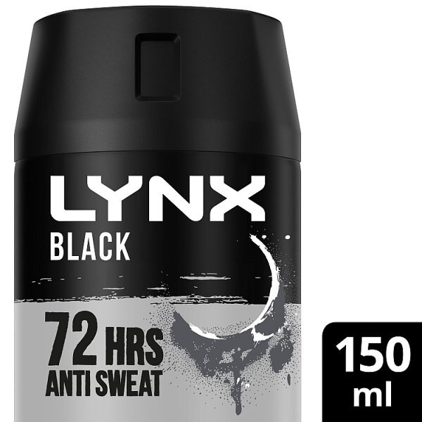 Lynx Antiperspirant Deodorant Aerosol Black 150ml