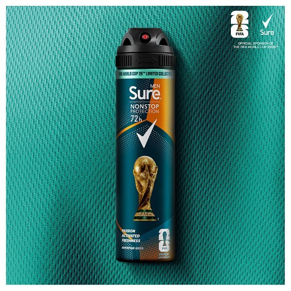 Sure Men Nonstop Protection Cobalt Dry Anti-Perspirant Aerosol 250Ml