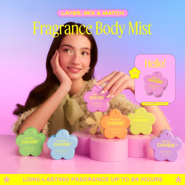 Daise Fragrance Body Mist Hello Raspberry & Mint 100 Ml