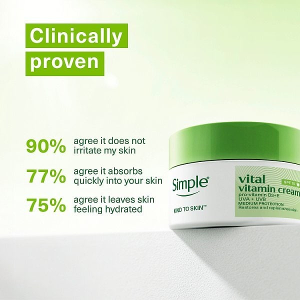 Simple Kind To Skin Vital Vitamin Day Cream SPF 15 50ml