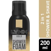 Lynx Oud Wood & Vanilla Scent Shower & Shave Foam 200ml