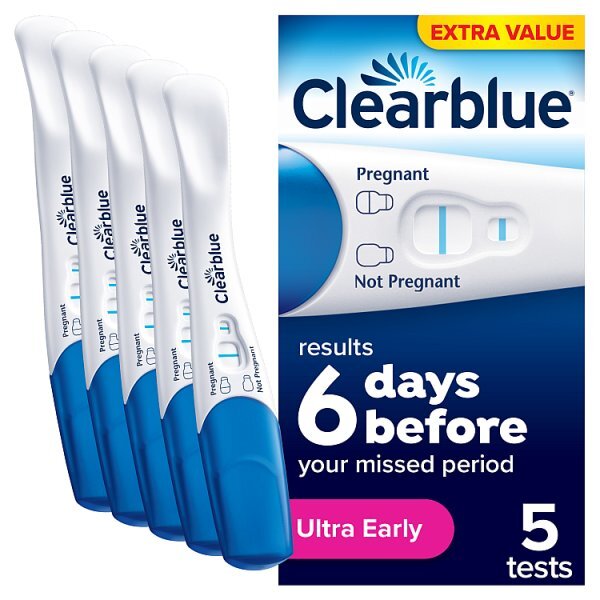 Clearblue Visual Early Detection Pregnancy Test - 5 Tests