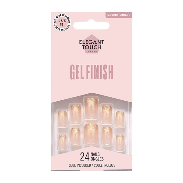 Elegant Touch Gel Finish Glitter Golden Sparkle