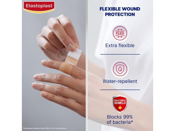 Elastoplast Fabric Extra Flexible & Breathable, 40 Plasters