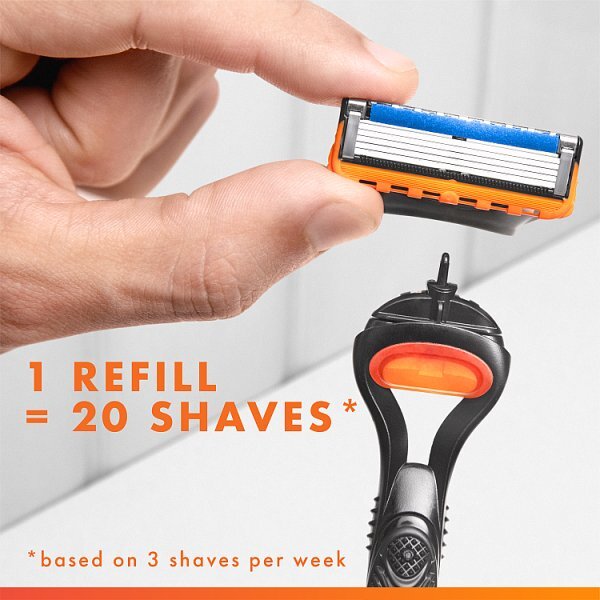 Gillette Fusion Value Pack, Razor + 10 Razor Blades