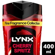 Lynx Cherry Spritz Shower Gel Body Wash For Men 400Ml