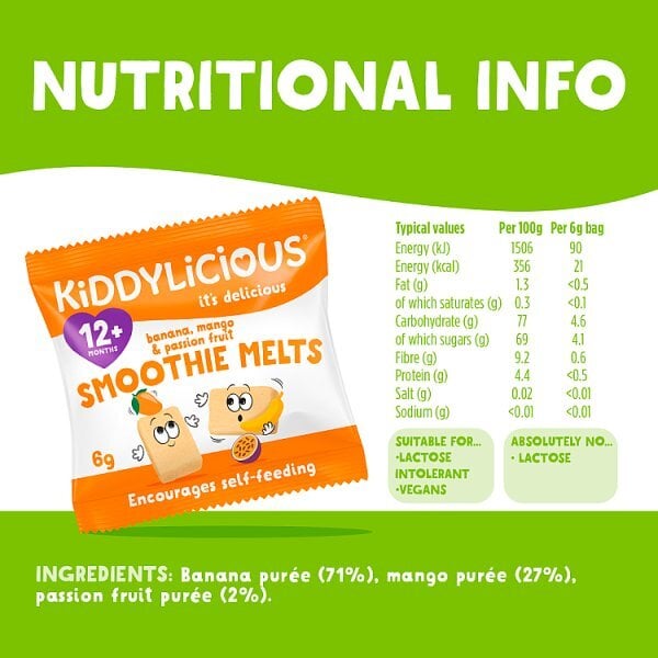 Kiddylicious Mango smoothie melts