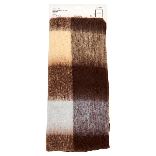 Superdrug Chocolate Check Scarf