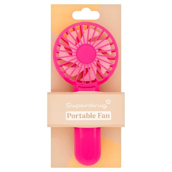 Superdrug Portable Fan Pink