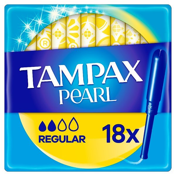 Tampax Pearl Regular Tampons Applicator x18