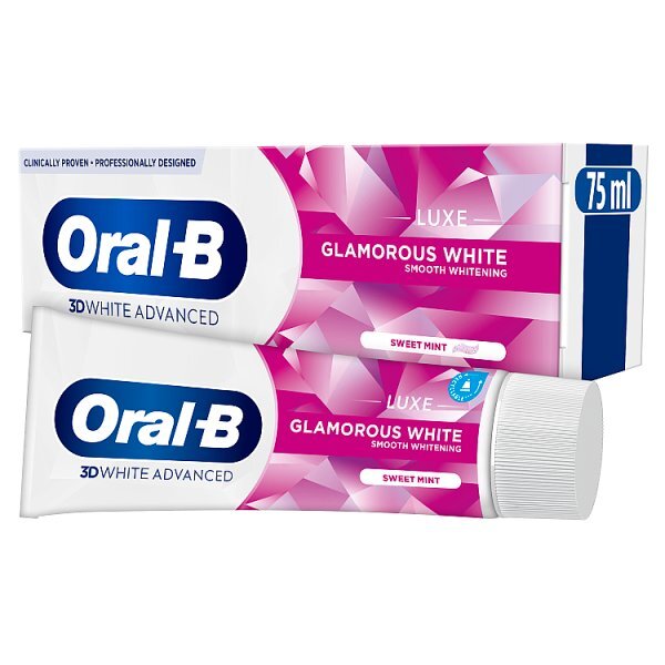 Oral-B 3D White Luxe Glamorous Whitening Toothpaste 75ml