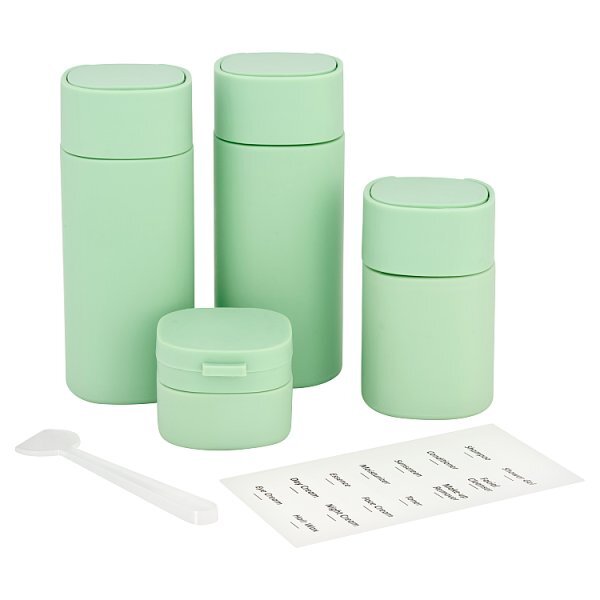 SD TRAVEL BOTTLES SQUARE GREEN SET