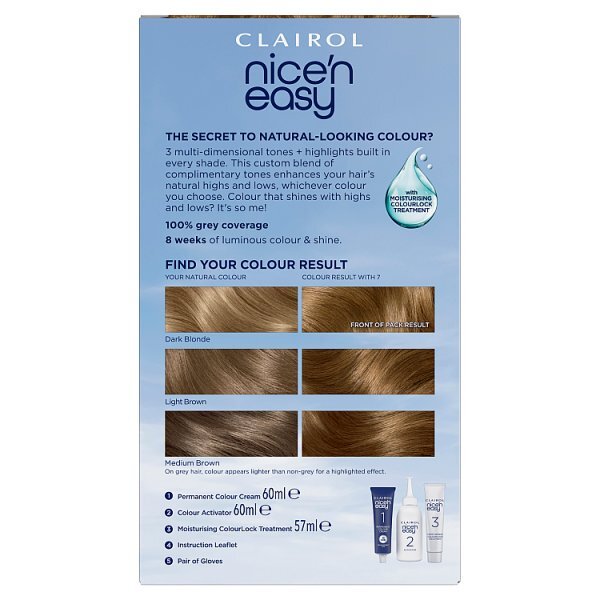 Clairol Nice'n Easy Hair Dye 7 Dark Blonde