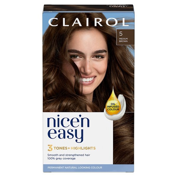 Clairol Nice'n Easy Hair Dye 5 Medium Brown