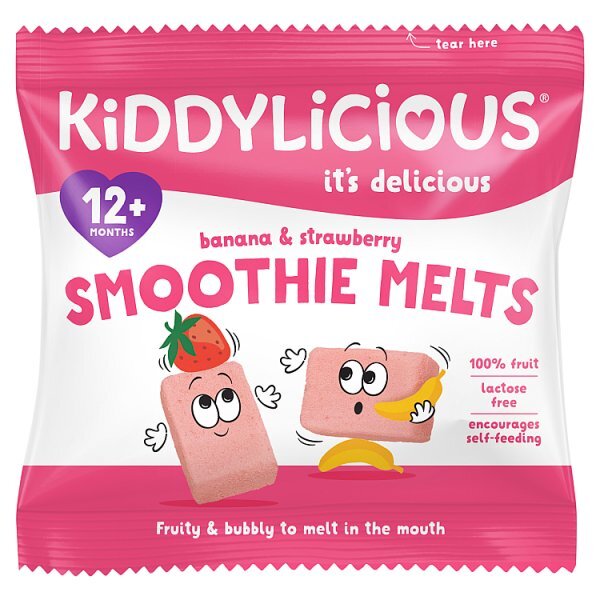 Kiddylicious Strawberry Smoothie Melts 6g