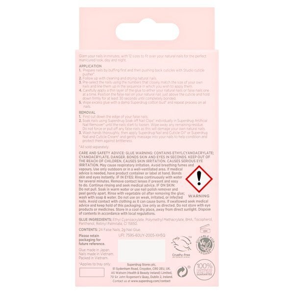 Studio London Red Gem French Nails