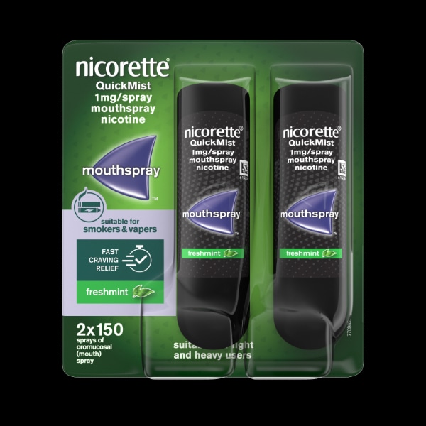 Nicorette QuickMist 1mg Mouthspray Duo (Stop Smoking)