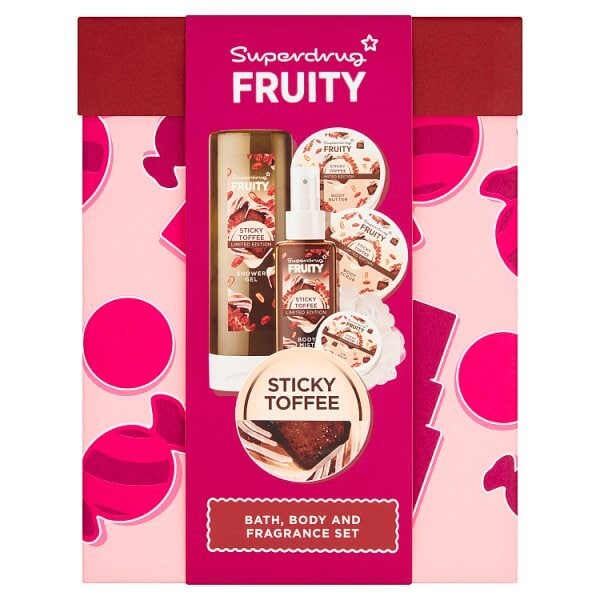 Superdrug Fruity Sticky Toffee Body Care Gift Set