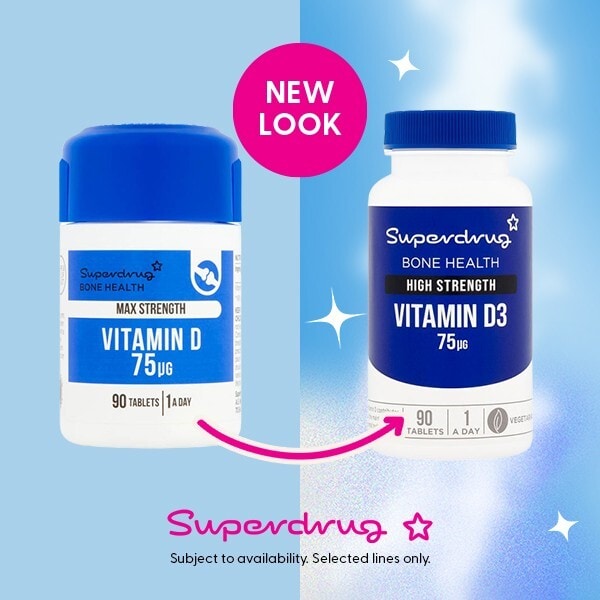 Superdrug Vitamin D 25ug 90s