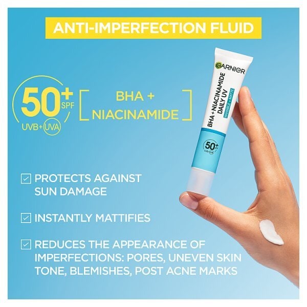 Garnier Bha + Niacinamide Uv Daily Fluid Spf50
