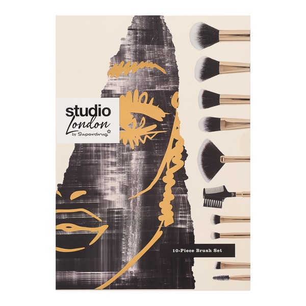 Superdrug Studio London 10 Piece Brush Vault Set