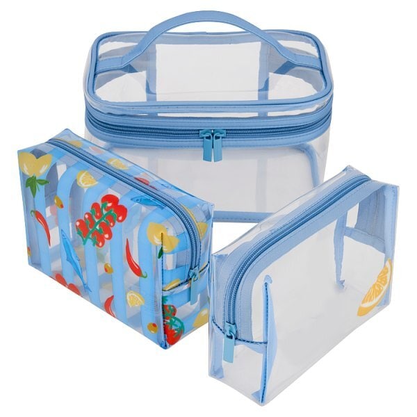 Superdrug Dolce Large PVC Cosmetic Bag 3 Pack