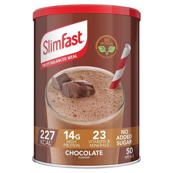 SlimFast Powder 50 Servings Chocolate 1.875kg
