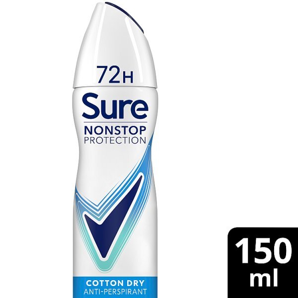 Sure Nonstop Protection Cotton Dry Anti-Perspirant Aerosol 150 ml