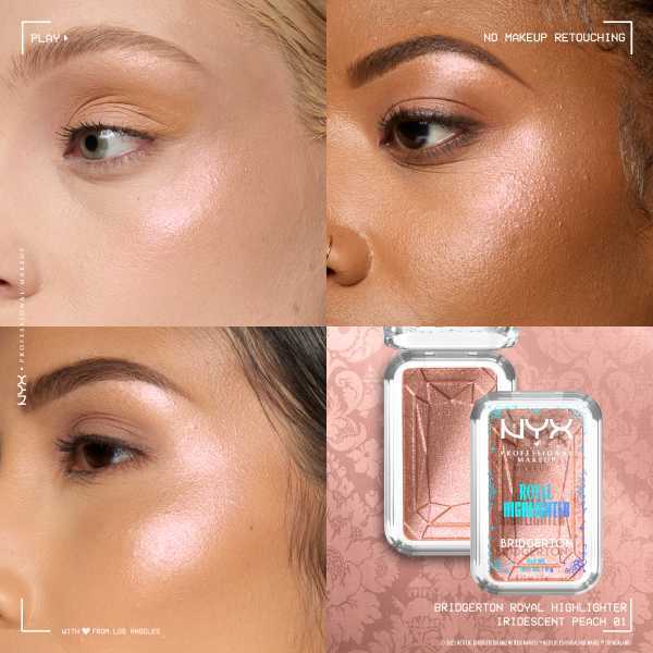 Nyx Professional Makeup X Bridgerton Royal Highlighter Peach