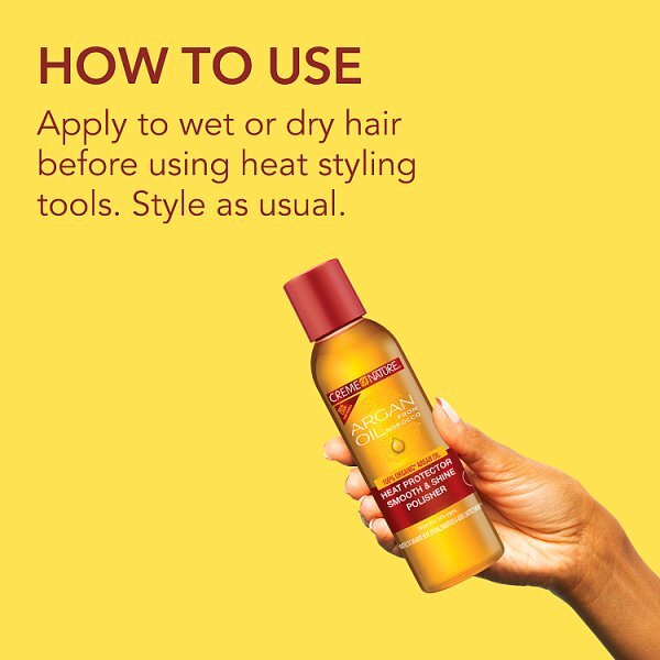 Creme of Nature Argan Oil Heat Protector Smooth & Shine Polisher 118ml